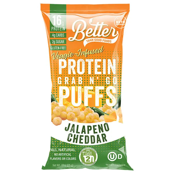 Better Than Good Cheddar Jalapeno Protein Puffs