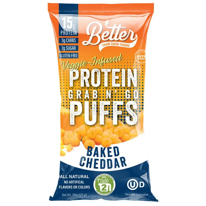 Better Than Good Baked Cheddar Protein Puffs