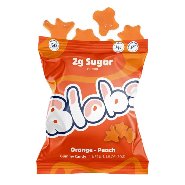 Blobs Orange-Peach Gummy Candy