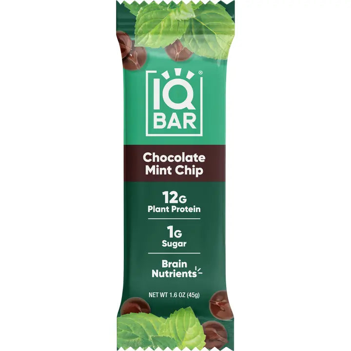 IQBAR Chocolate Mint Chip Keto Protein Bar