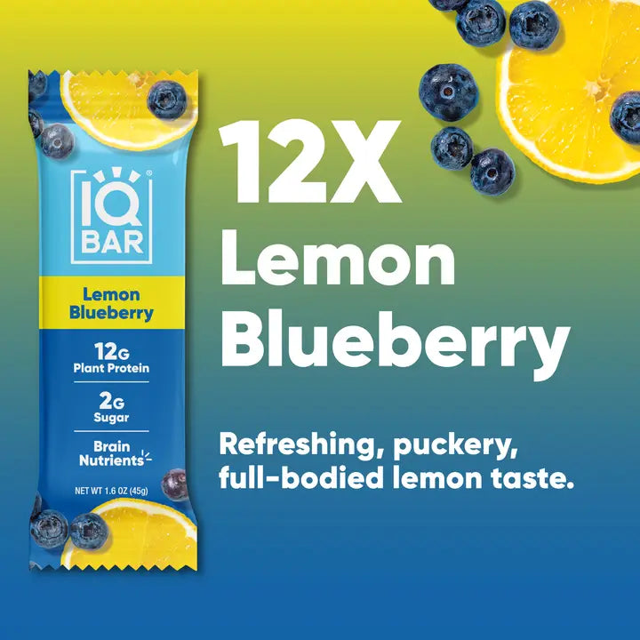 IQBAR Lemon Blueberry Keto Protein Bar