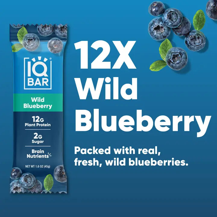 IQBAR Wild Blueberry Keto Protein Bar