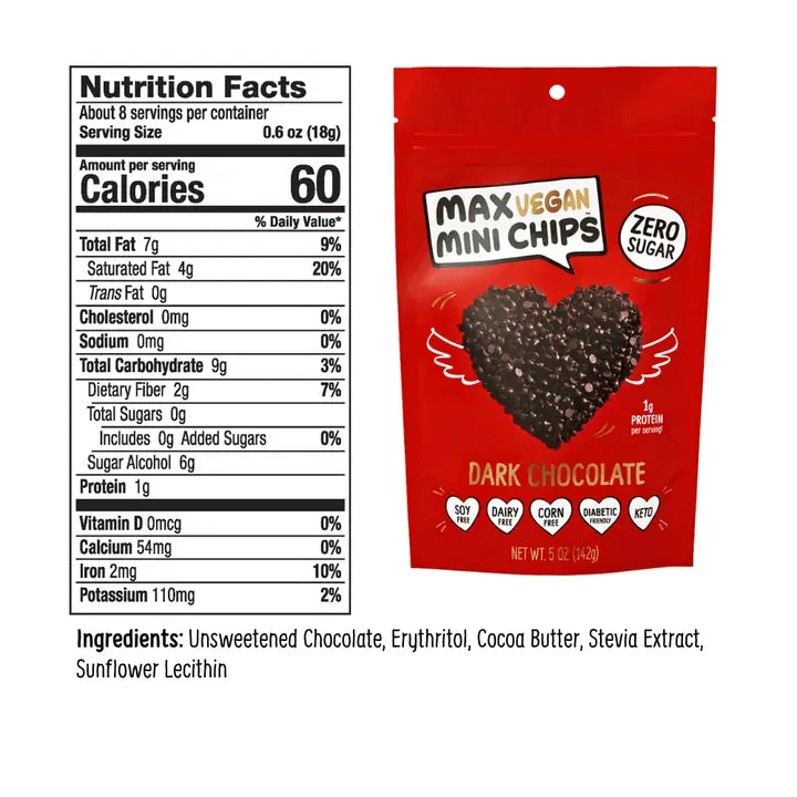 Max Vegan Mini Dark Chocolate Chips