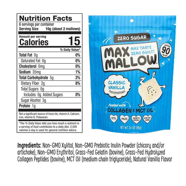 Max Mallow Classic Vanilla Marshmallows