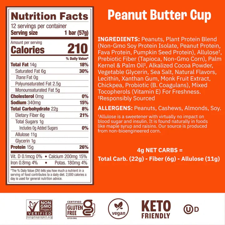 Munk Pack Peanut Butter Cup Probiotic Protein Bar