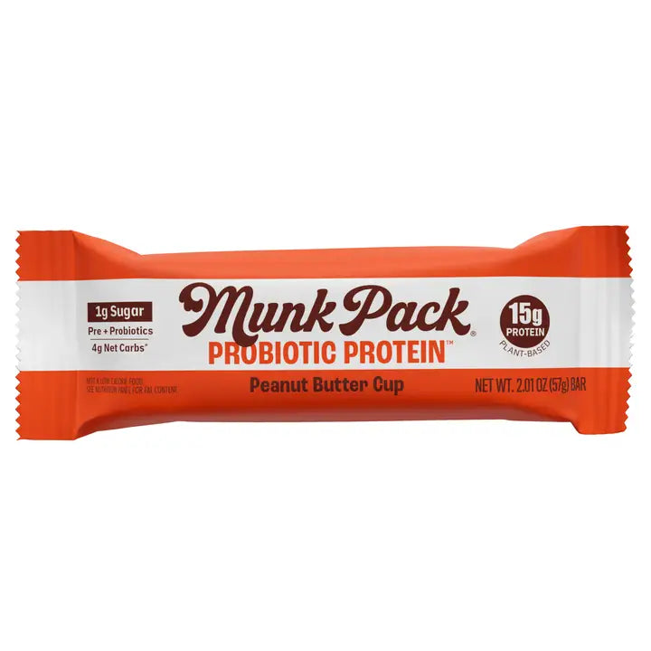 Munk Pack Peanut Butter Cup Probiotic Protein Bar