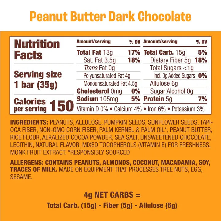 Munk Pack Peanut Butter Dark Chocolate Bar