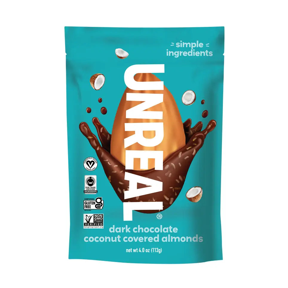 UNREAL Dark Chocolate Coconut Covered Almonds
