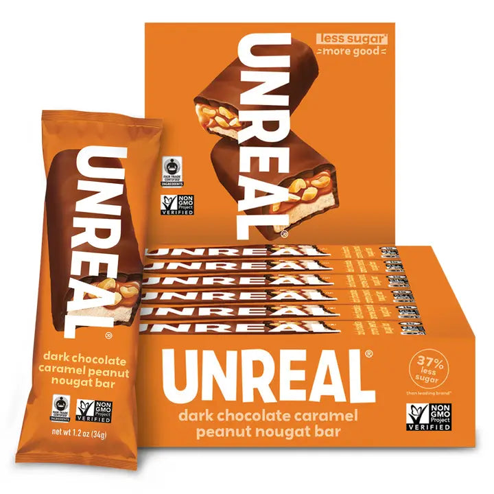 UNREAL Dark Chocolate Caramel Peanut Bar