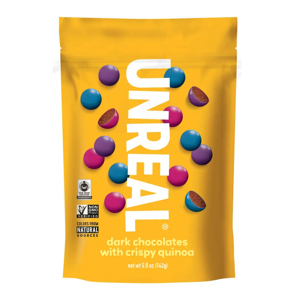 UNREAL Dark Chocolate Crispy Quinoa Gems