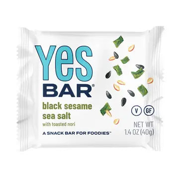 Yes Bar Black Sesame Sea Salt Bar