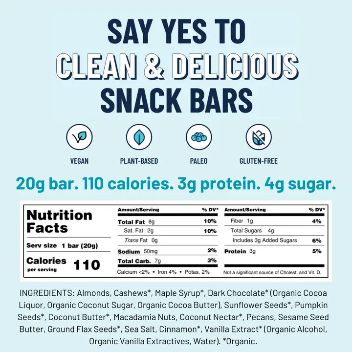 Yes Bar Dark Chocolate Chip Bar