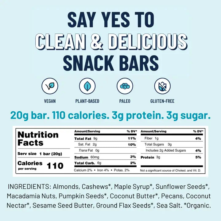 Yes Bar Salted Maple Pecan Bar